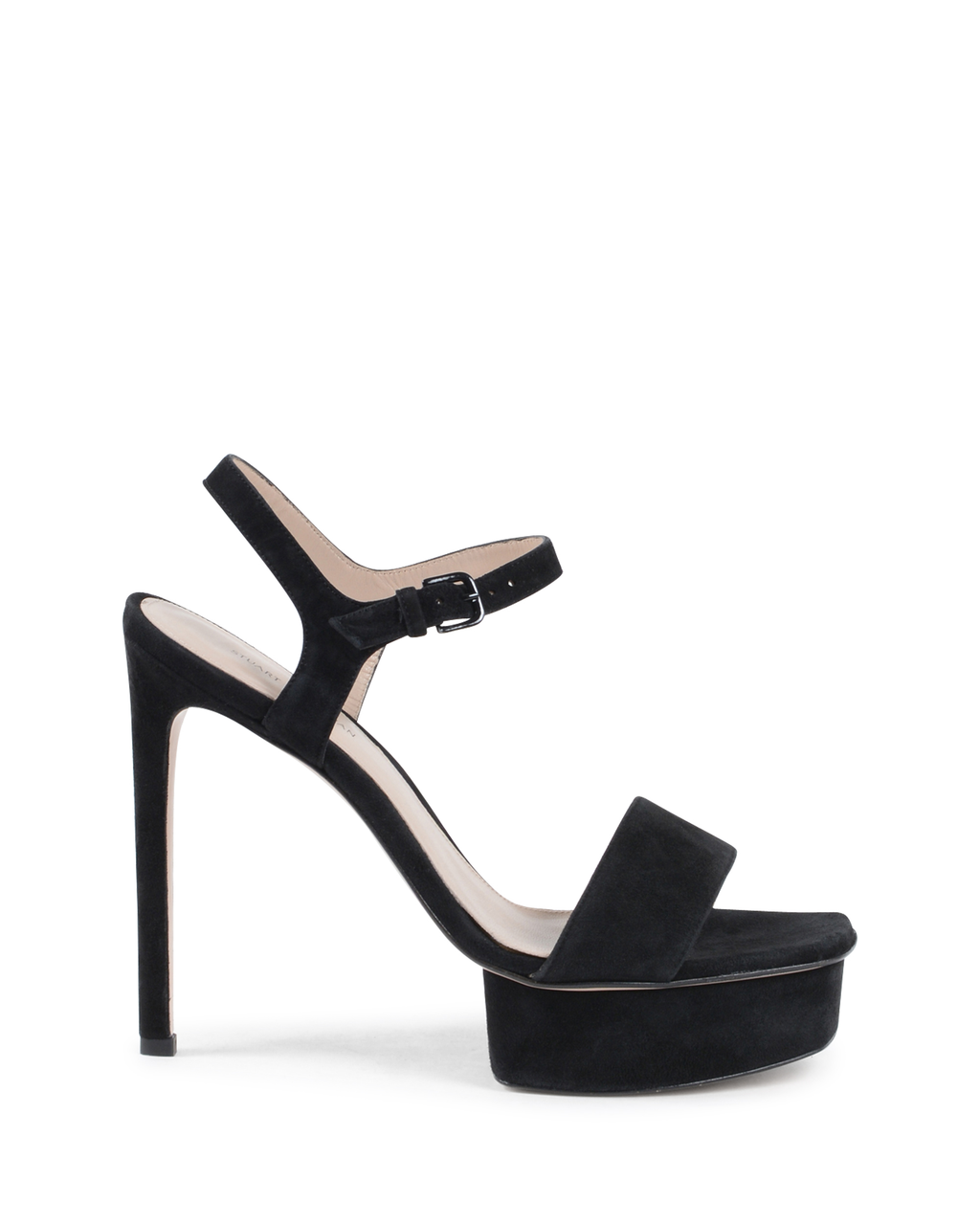 Sandalo da donna Stuart Weitzman nero SINGLEPLAT