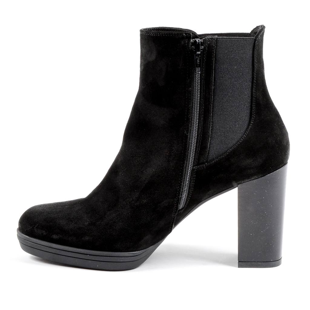 V 1969 Italia Stivaletto con tacco da donna nero MADELYN