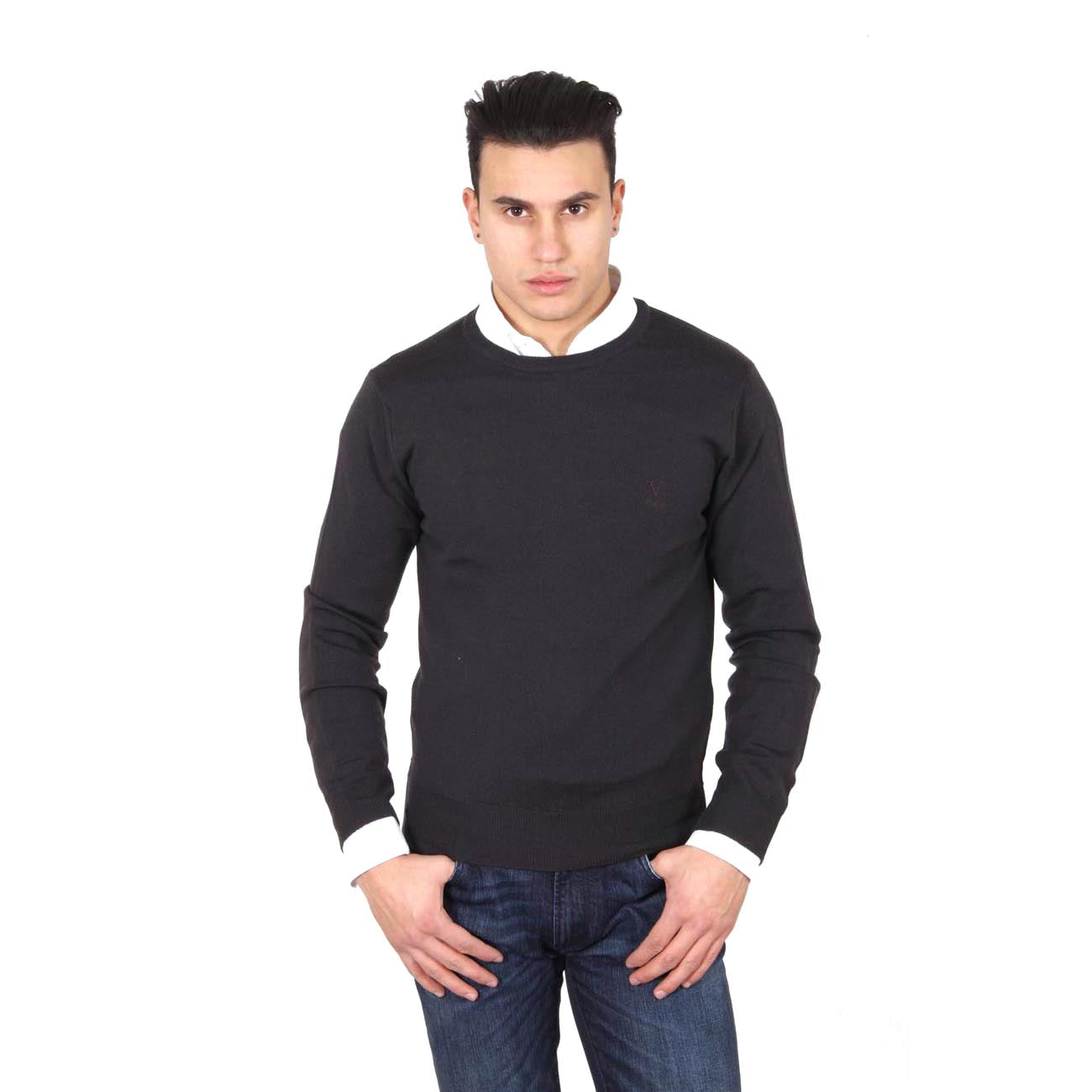 Maglia uomo girocollo V 1969 Italia 9800 GIROCOLLO MORO