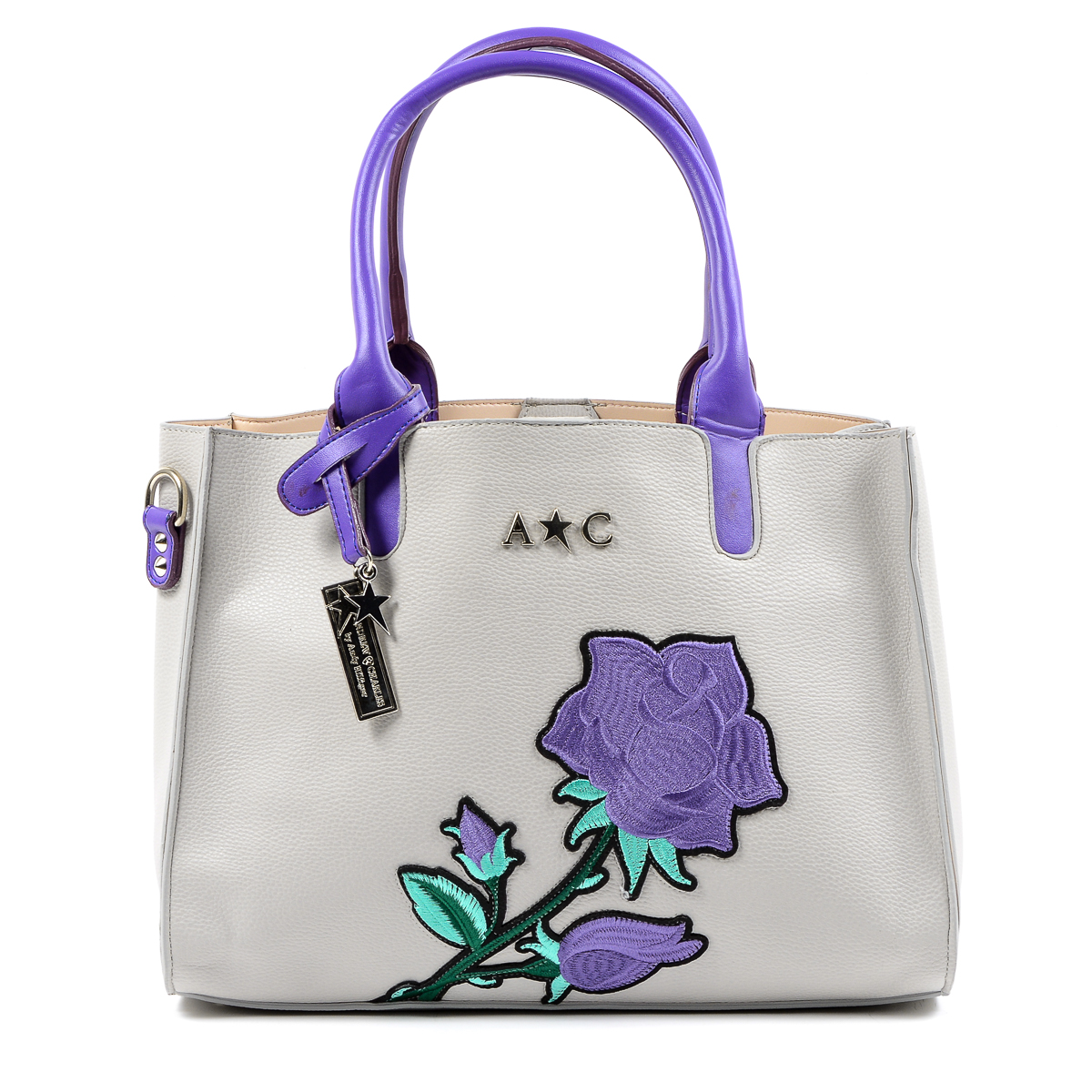 Borsa a mano da donna Andrew Charles grigia HOLLY