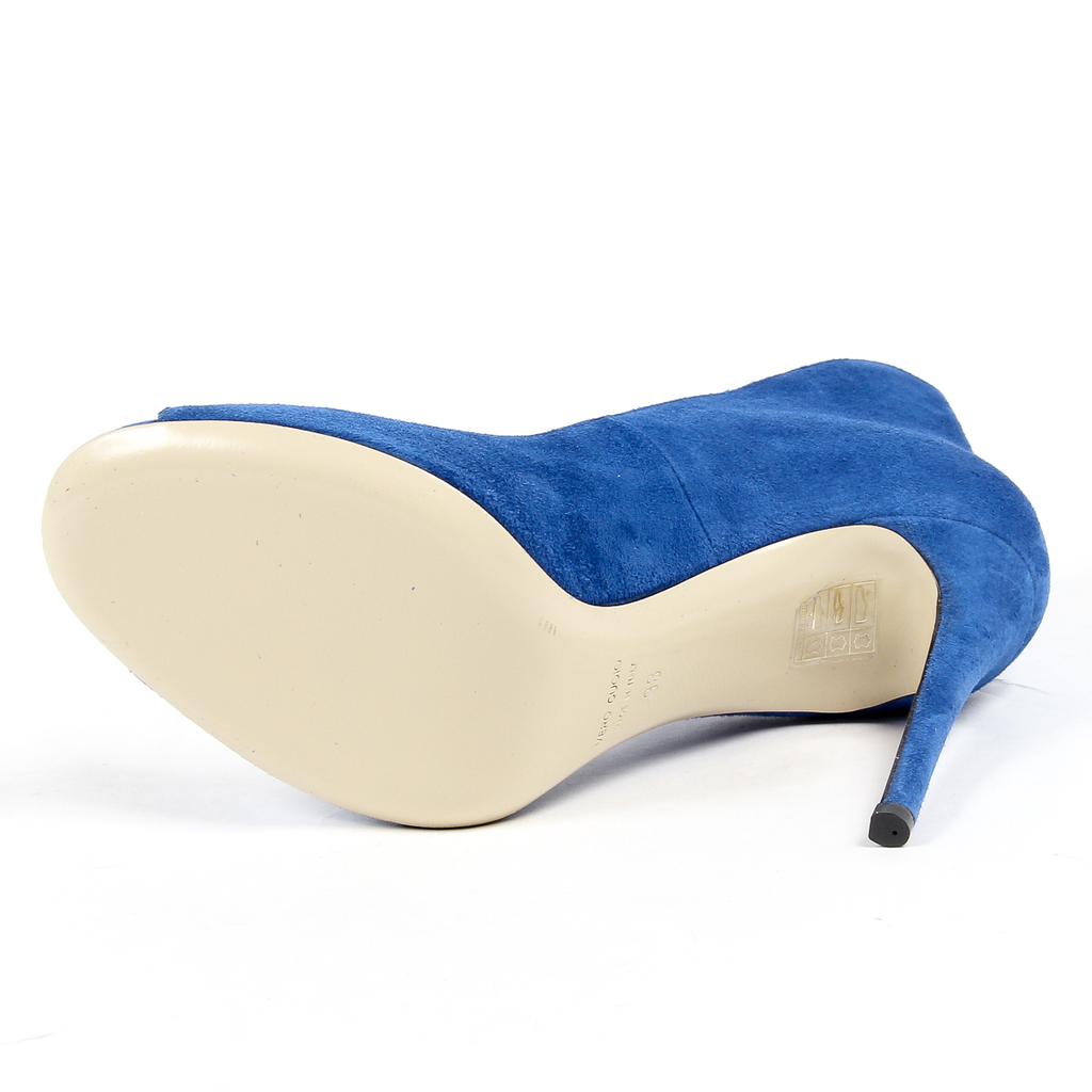 Andrew Charles - Décolleté da donna con punta aperta, blu DAFNE