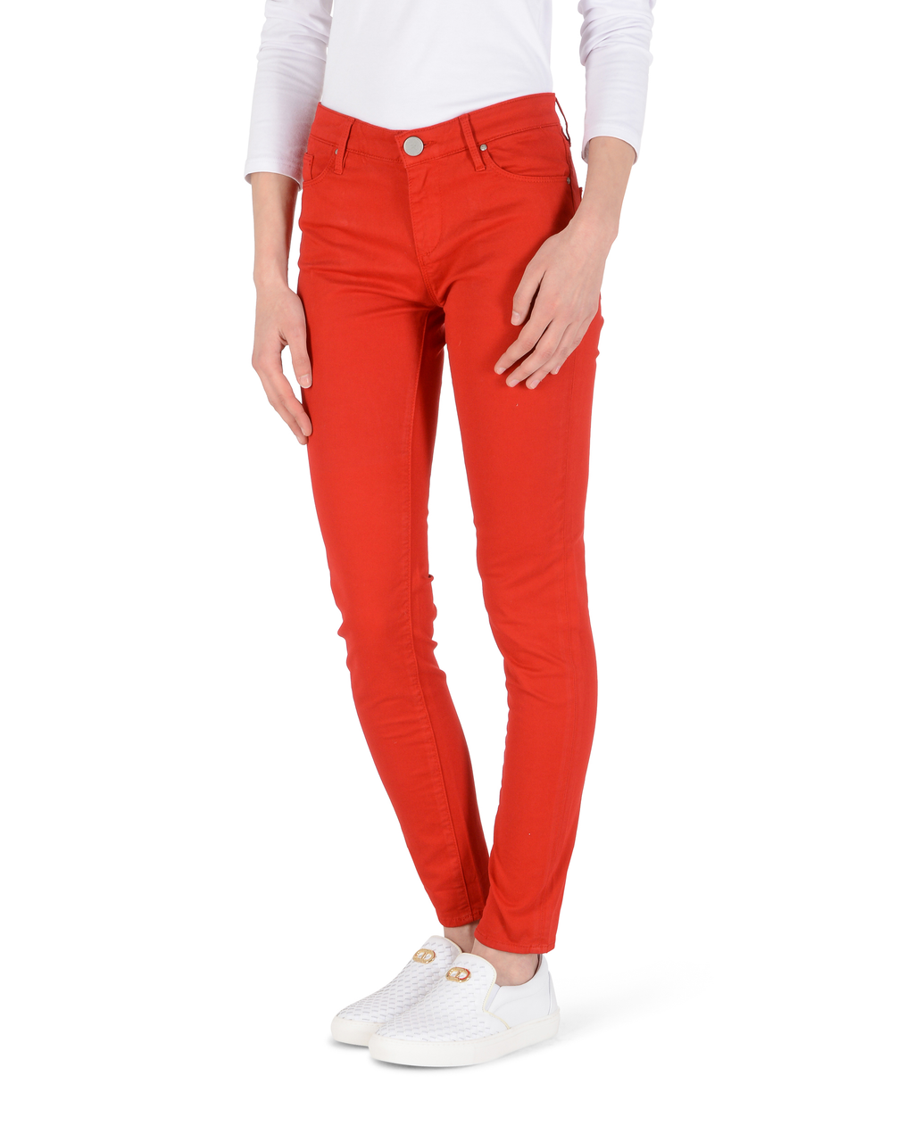 Pantaloni da donna Andrew Charles Slim Fit CLAIRE ROSSO