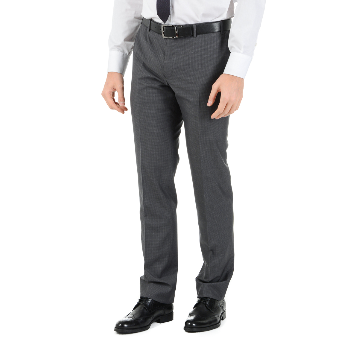 Corneliani Abito da uomo a maniche lunghe grigio scuro Super 130's