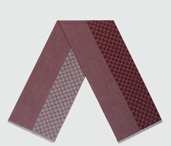 Gucci sciarpa uomo 40x180 bordeaux