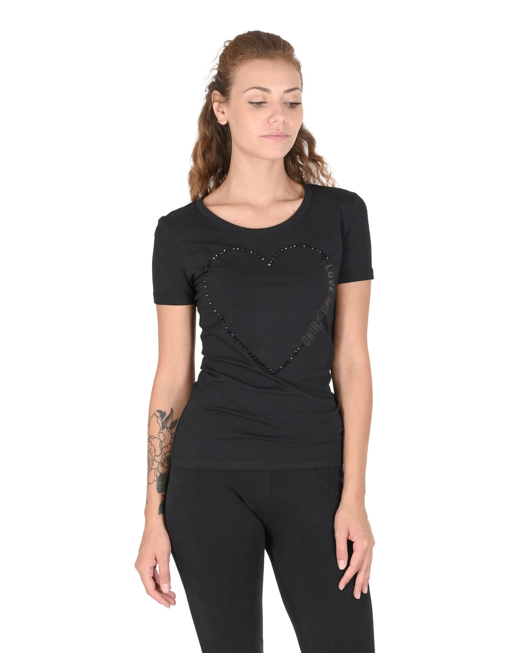 T-shirt da donna Love Moschino W 4 H19 09 E 2264 C74 NERO