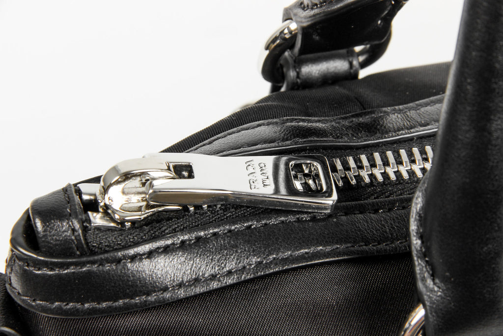 Borsa a mano Prada Ladies BR5116 in tessuto e vitello morbido