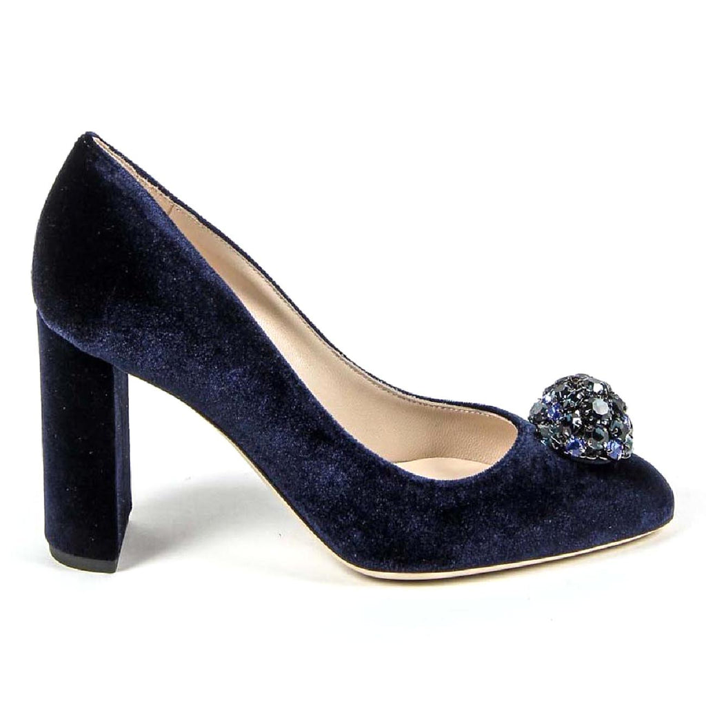 Décolleté da donna V 1969 Italia 3102045 VELLUTO BLU ROYAL