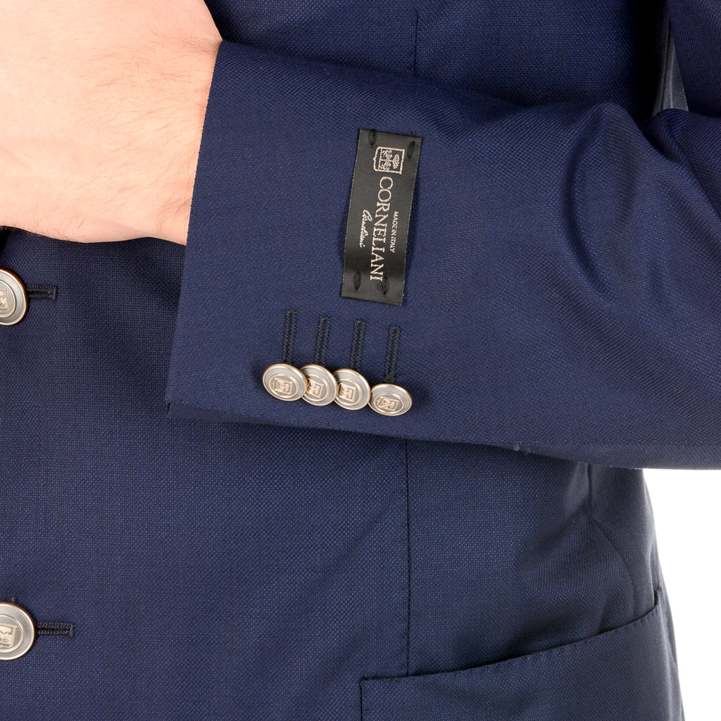 Corneliani Giacca Uomo Maniche Lunghe Blu Scuro