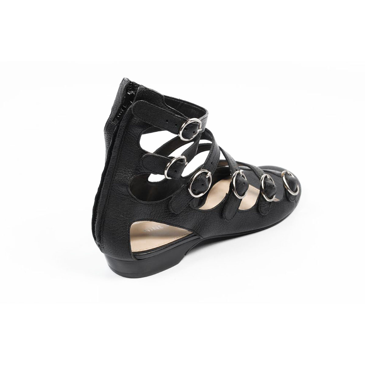 Sandalo gladiatore da donna Nine West NWUSMAN NERO