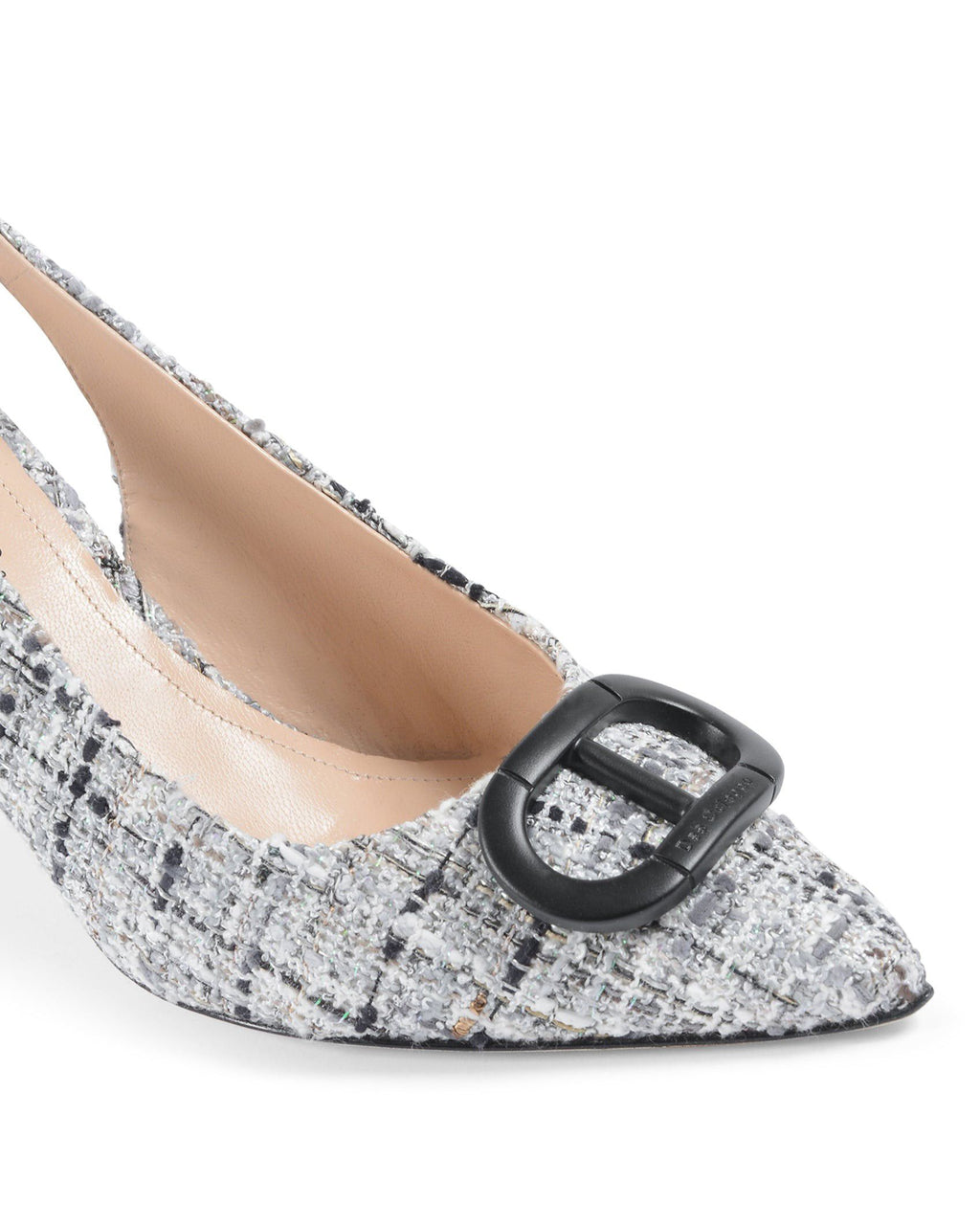 Slinky Boucle Slingback - Nero