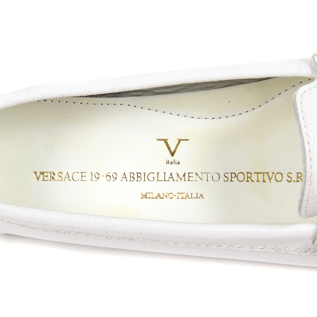 V 1969 Italia Mocassino da donna bianco AMALFI