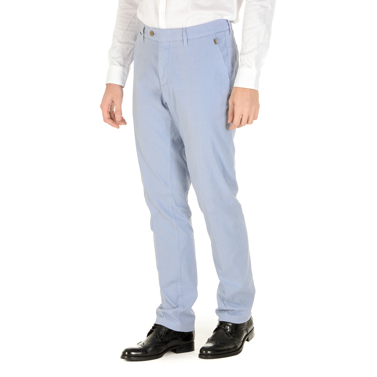 Corneliani Pantaloni Uomo Grigio Chiaro