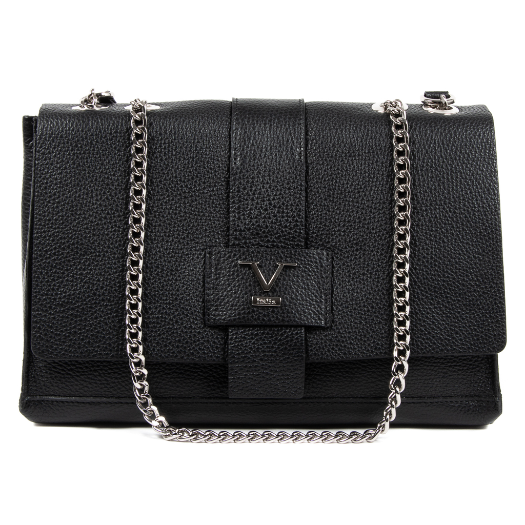 V 1969 Italia Borsa da donna nera ELLY
