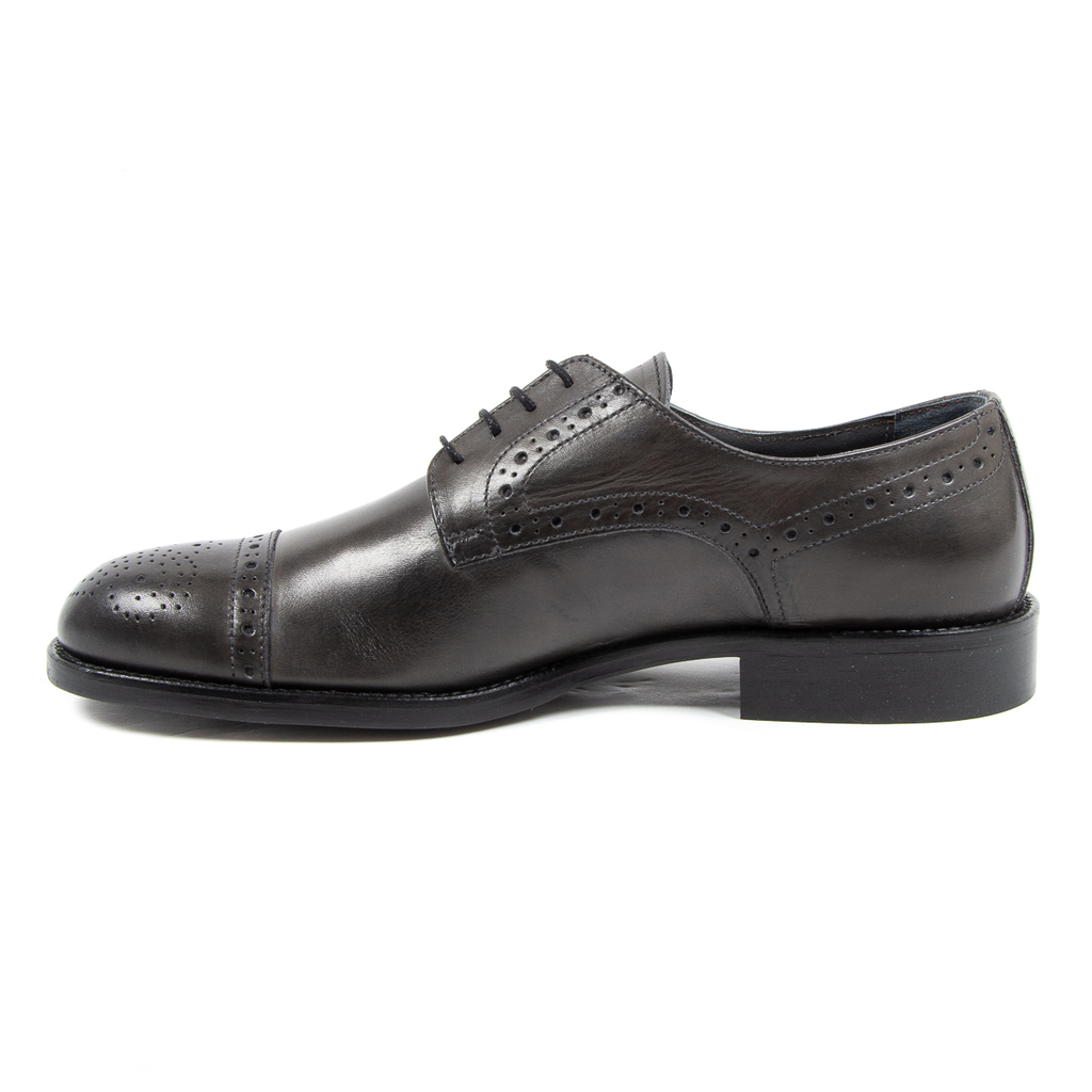 V 1969 Italia Scarpa Brogue da Uomo Grigio Scuro LUKE