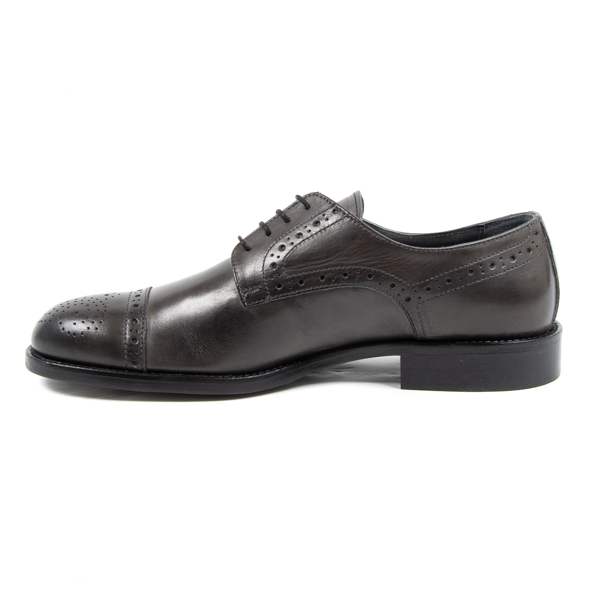 V 1969 Italia Scarpa Brogue da Uomo Grigio Scuro LUKE
