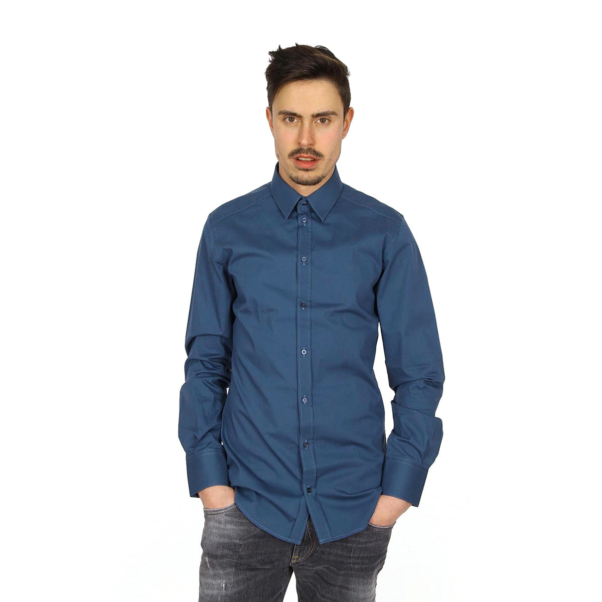 Dolce & Gabbana camicia uomo manica lunga G5CP0T FUEAJ B0966