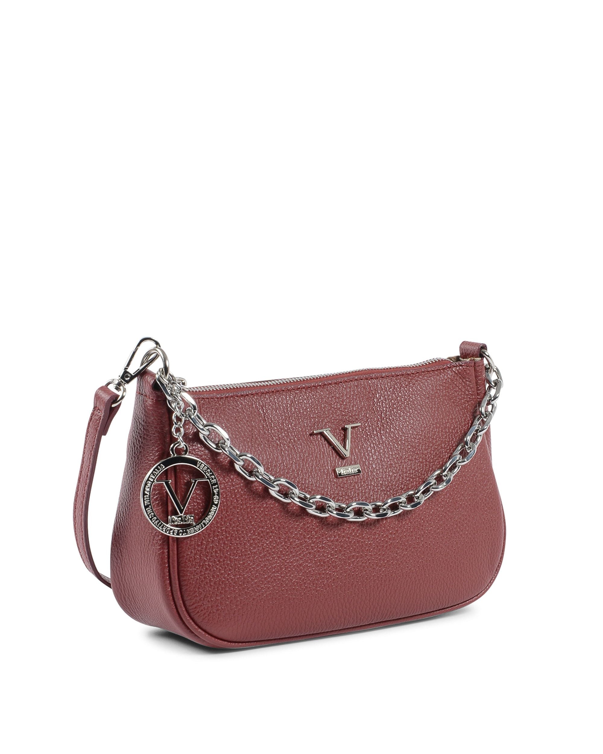 V Italia Borsa da donna Bordeaux VE1735 CERVO BORDEAUX