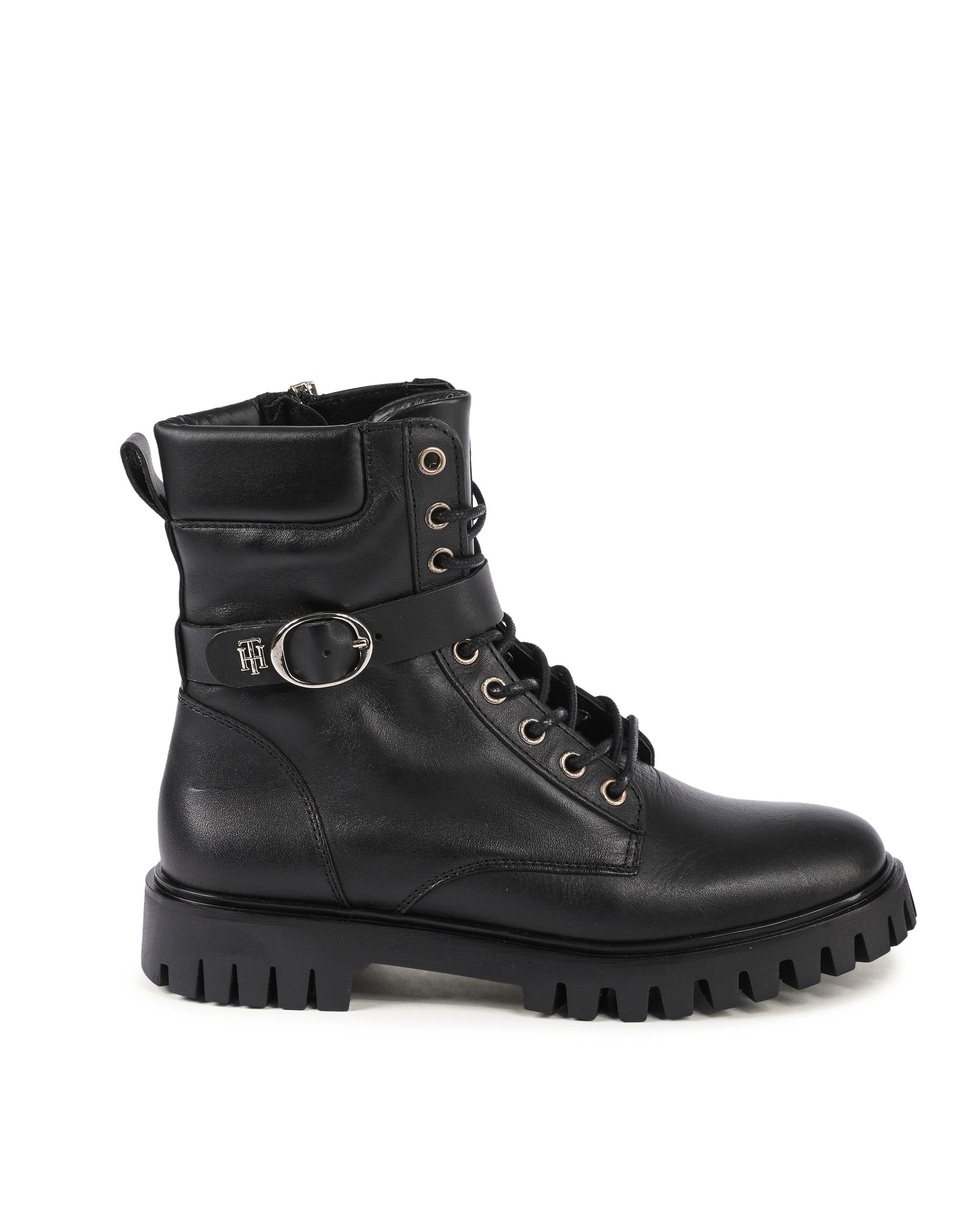Stivali da donna Tommy Hilfiger neri FW0FW06734BDS