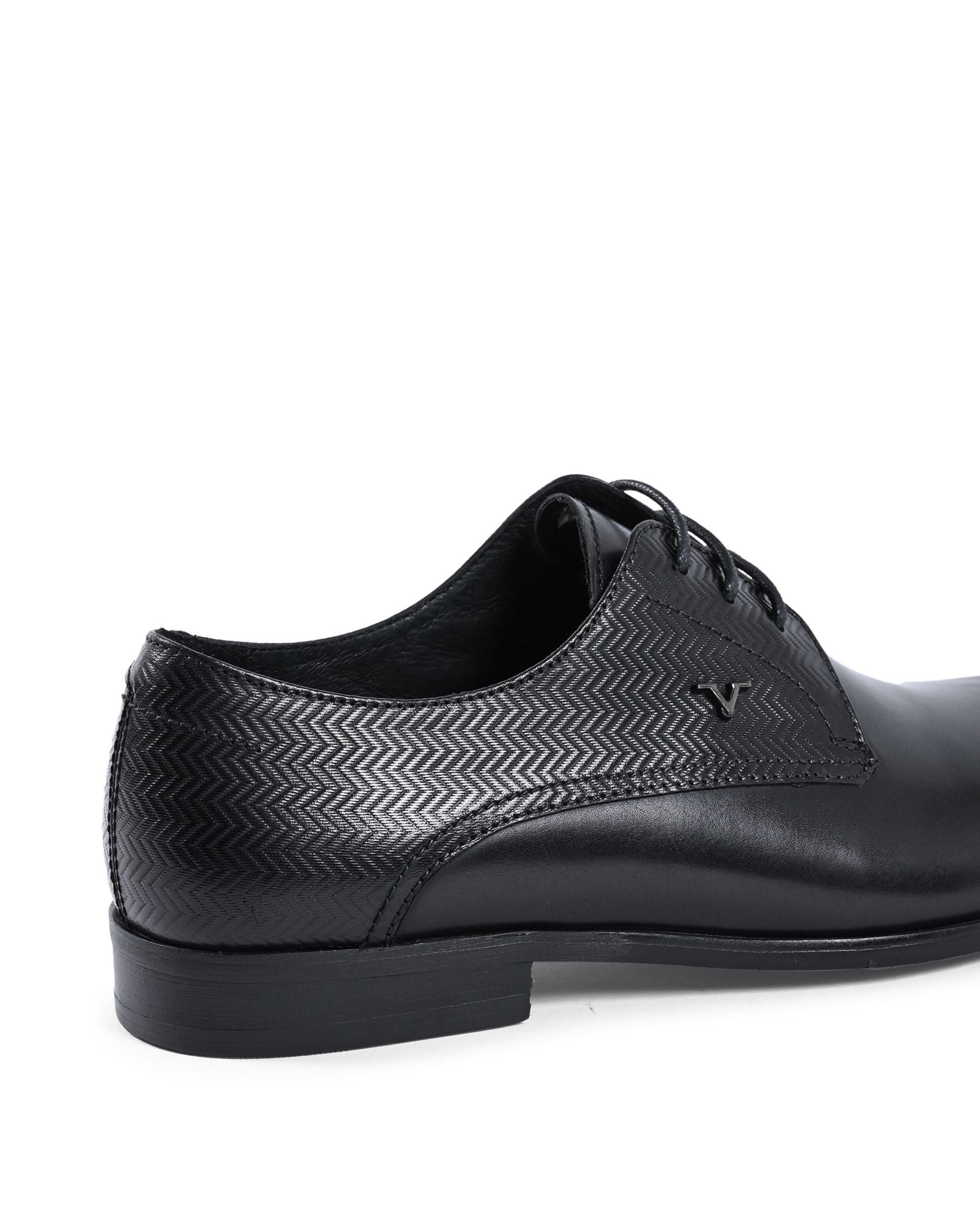 19V69 Italia Scarpe stringate da uomo nere YO 722-1-37 A NERO