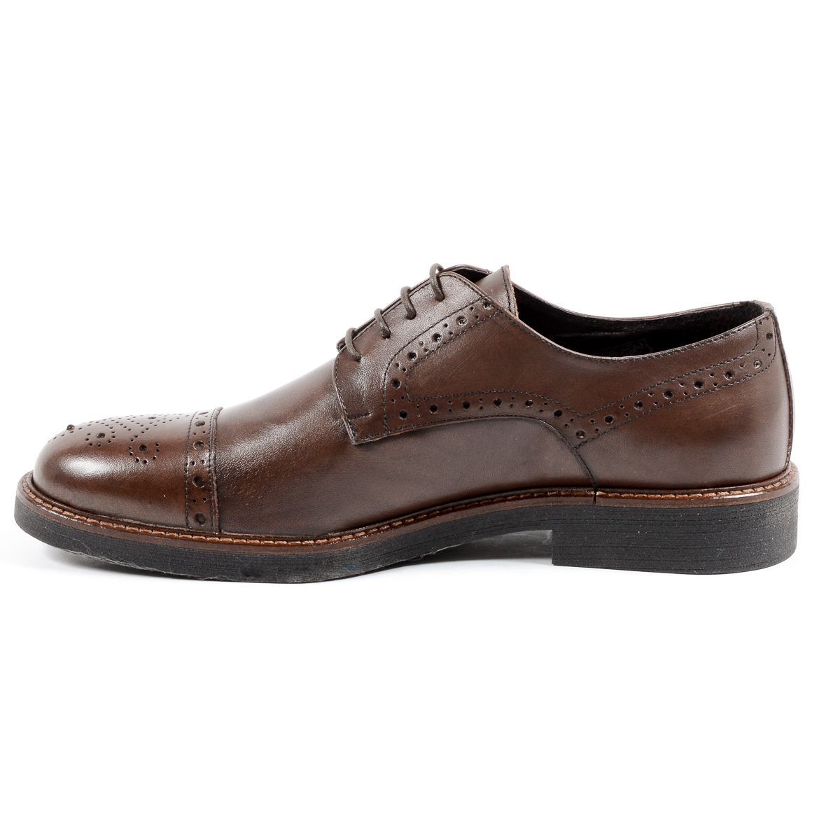 Andrew Charles Scarpa Brogue da Uomo Marrone LOU