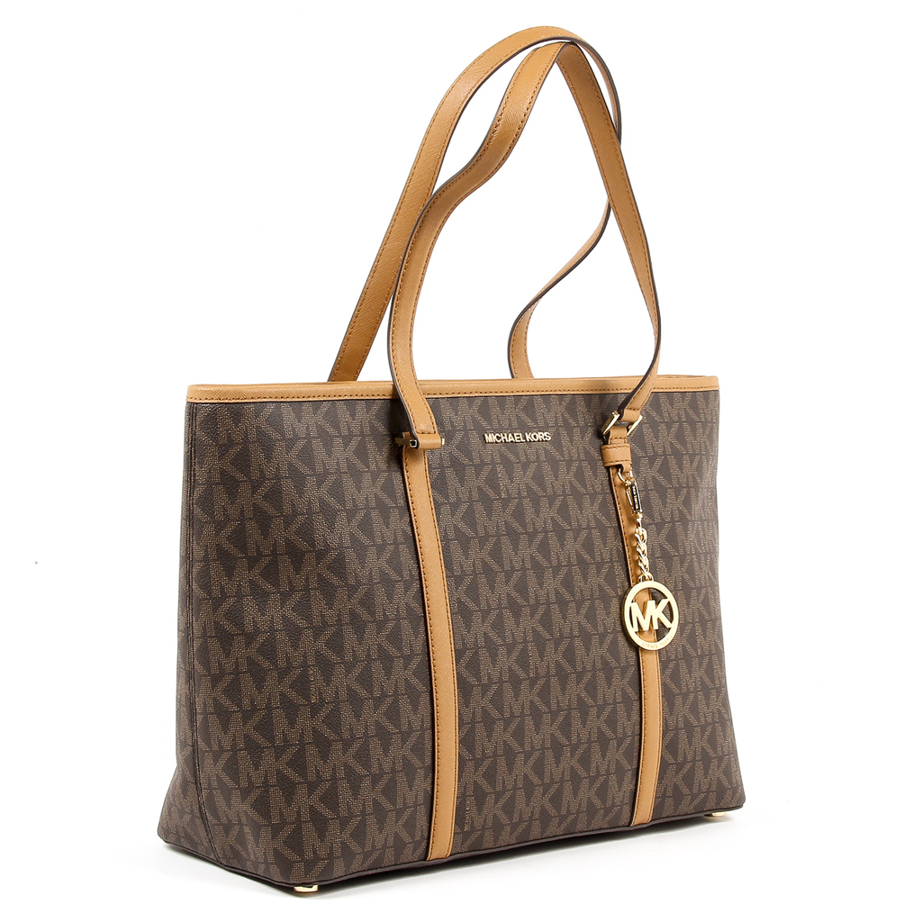Borsa a mano da donna Michael Kors SADY 35T7GD4T7B BRN ACORN