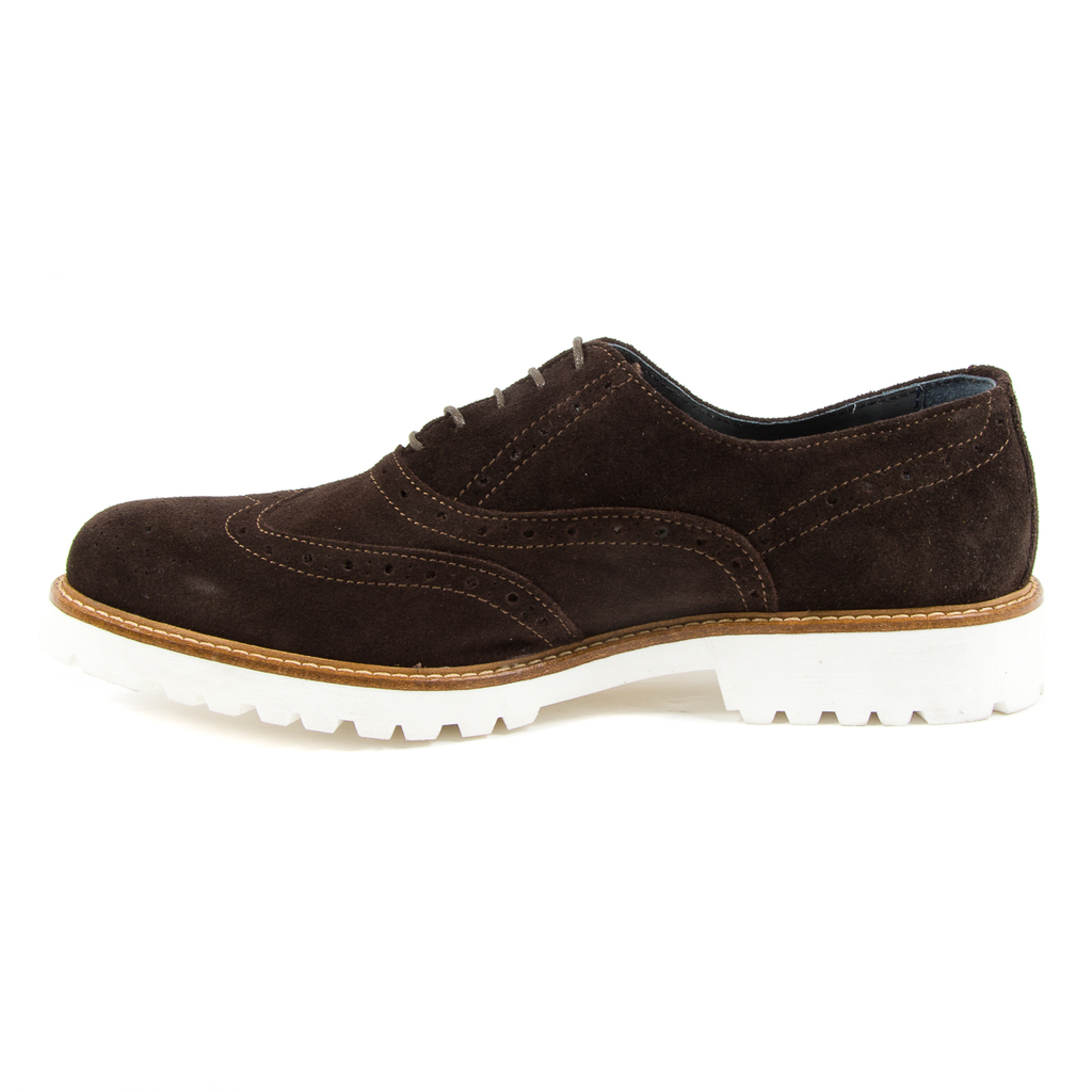 Andrew Charles Scarpe Brogue da uomo Marrone scuro LUIS