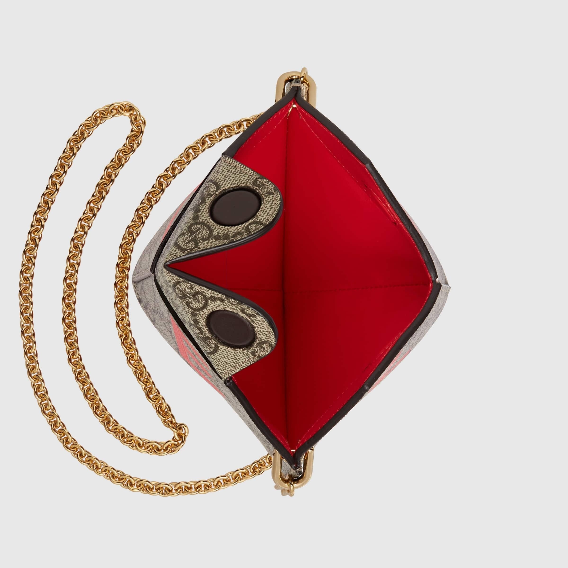 Gucci GG Supreme Monogram San Valentino marrone rosso