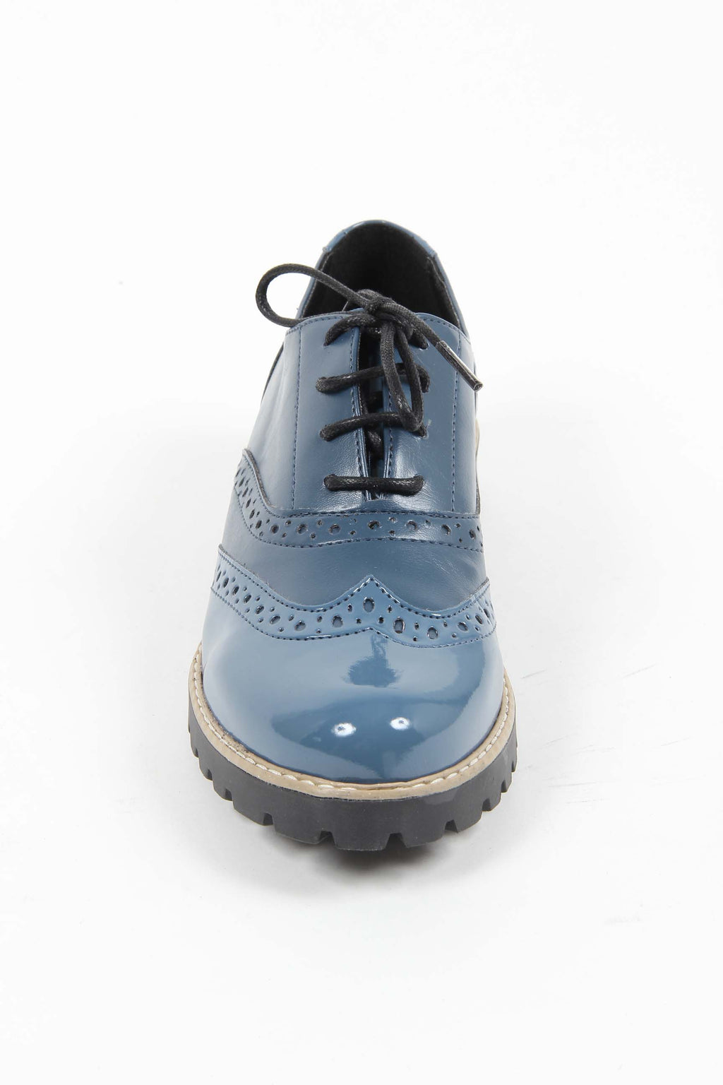 V 1969 Italia Womens Oxford Shoe MARGIE 5 VER. PRIN. BLU