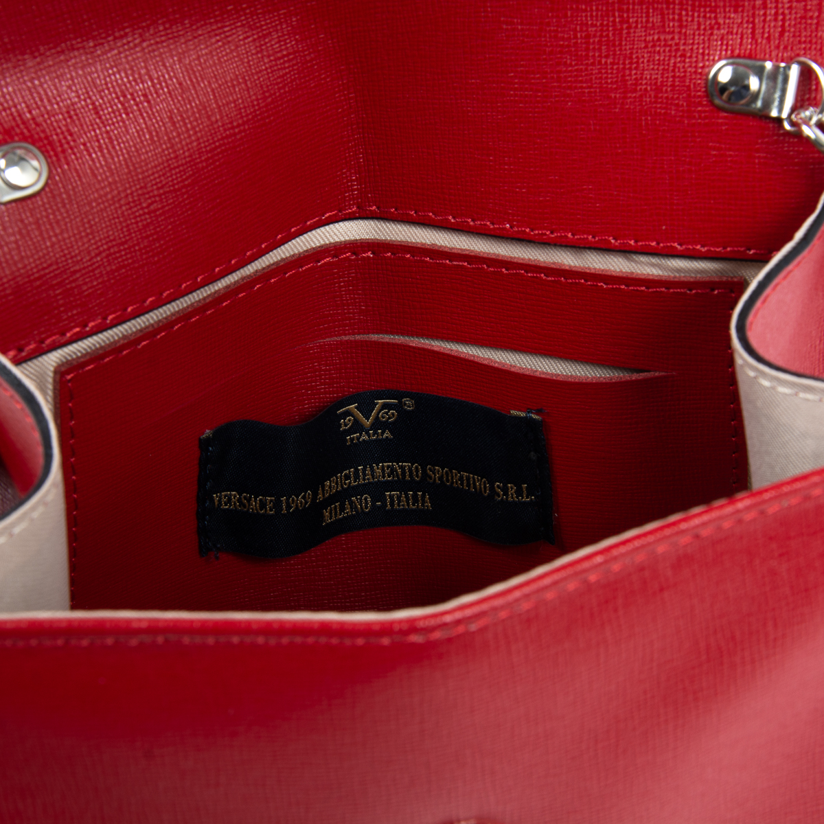 V 1969 Italia Borsa da donna rossa GENNY