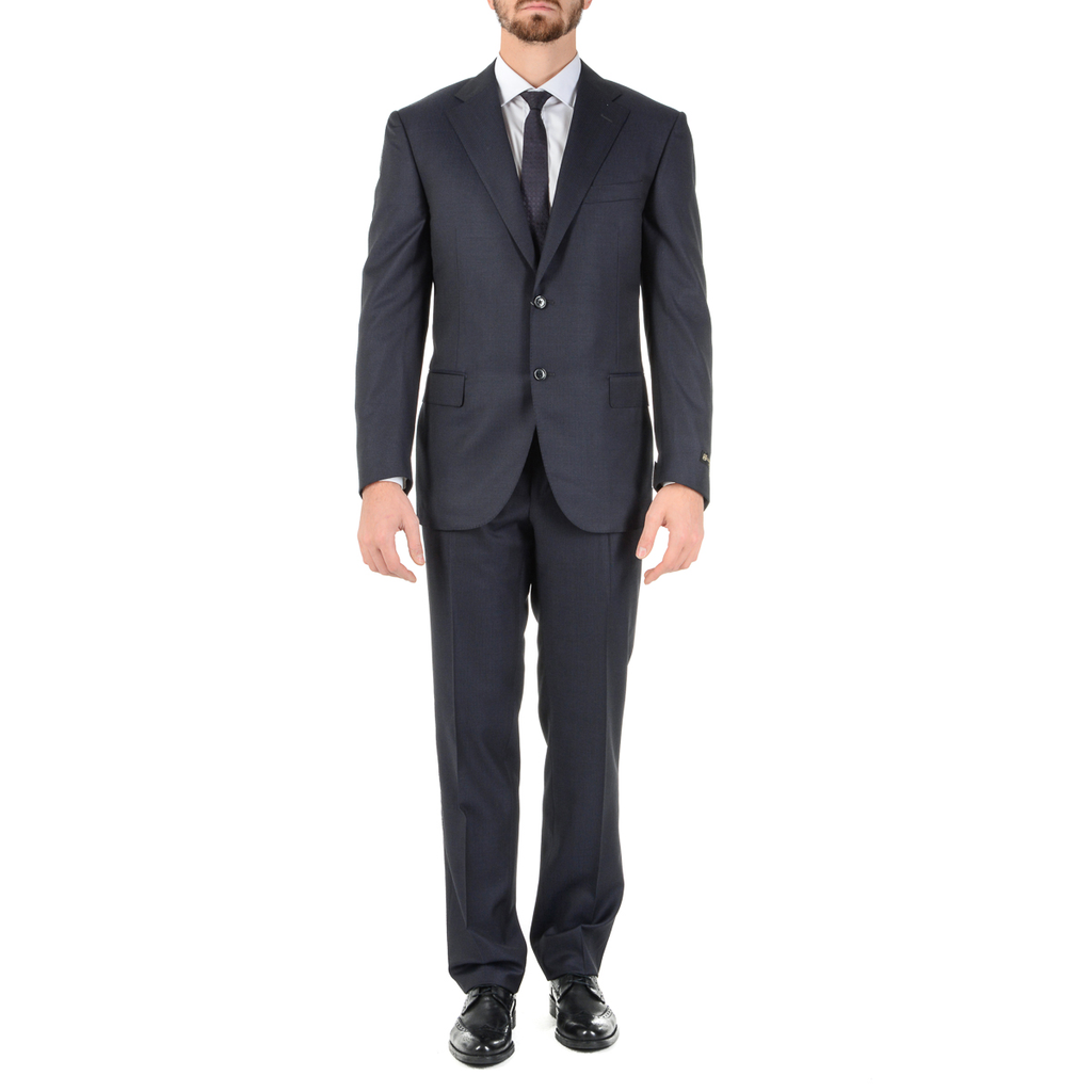 Corneliani Abito da uomo a maniche lunghe grigio scuro Super 120's