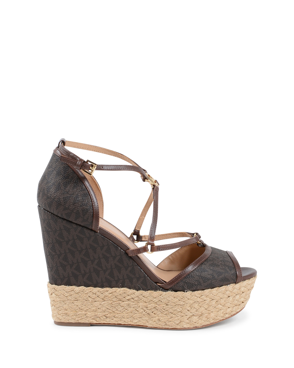 Sandalo con zeppa da donna Michael Kors marrone TERRI
