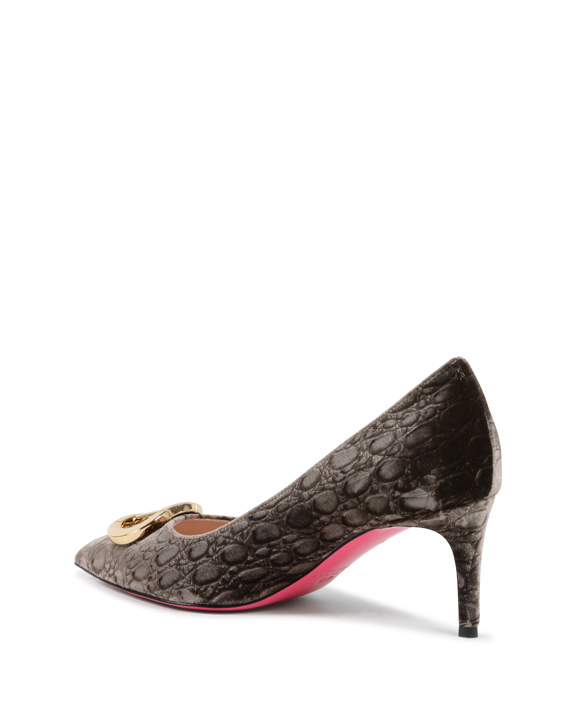 Boss Lady Cocco Velvet Pump Taupe