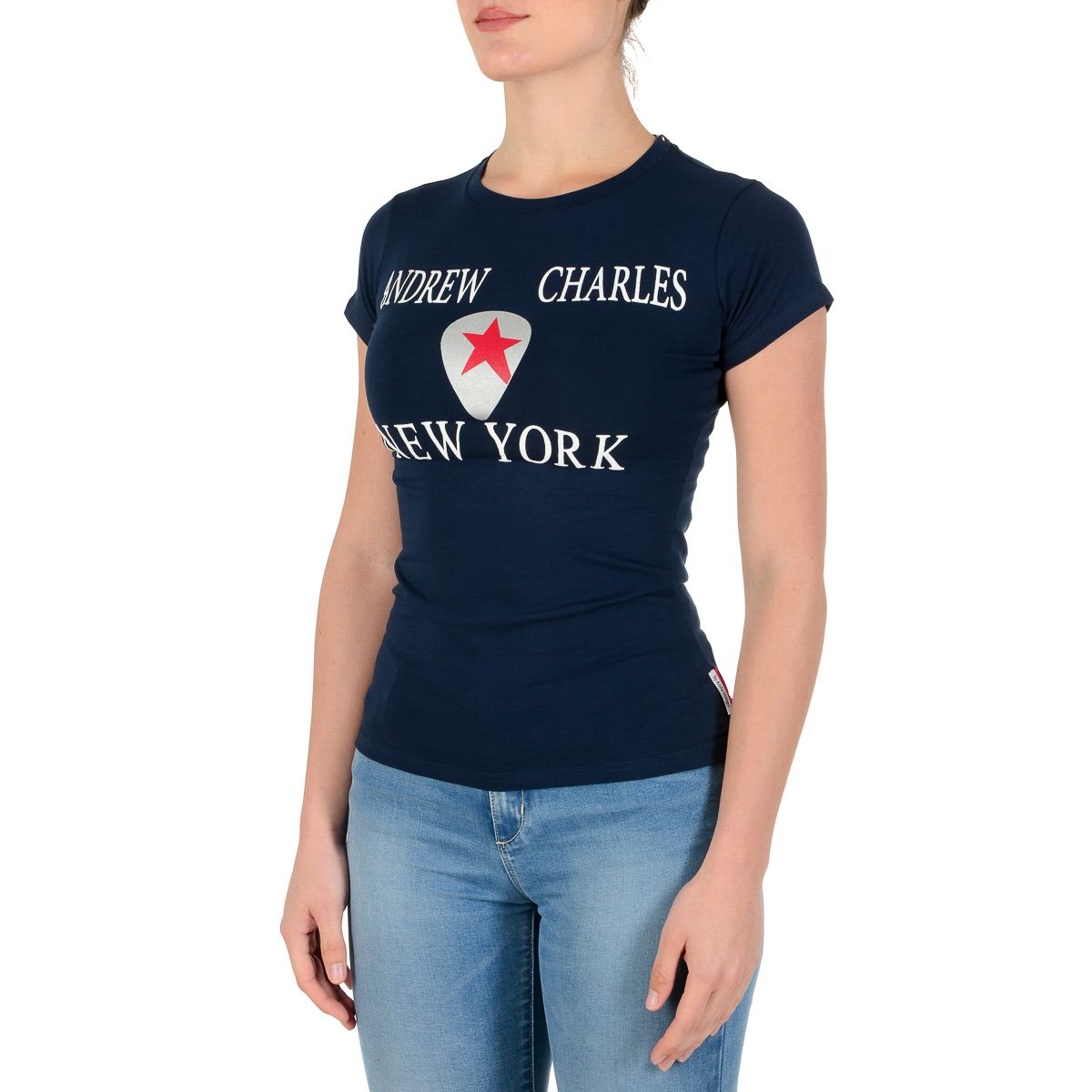 Andrew Charles By Andy Hilfiger T-shirt da donna TS501 03 1002 TARANA NAVY S14