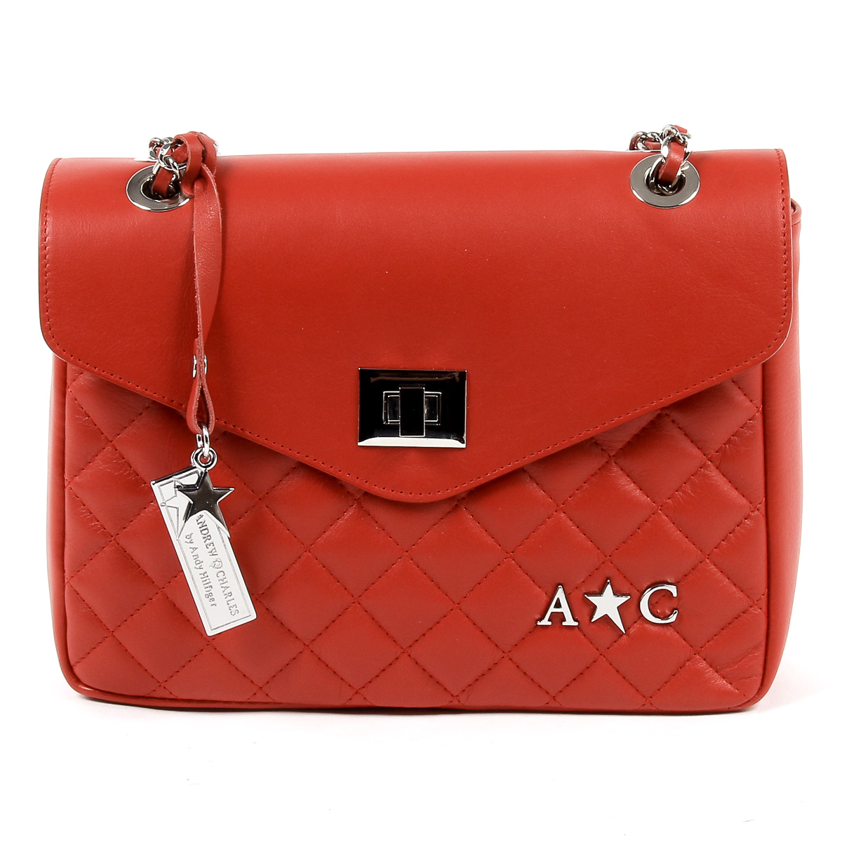 Borsa a mano da donna Andrew Charles rossa AZALEA