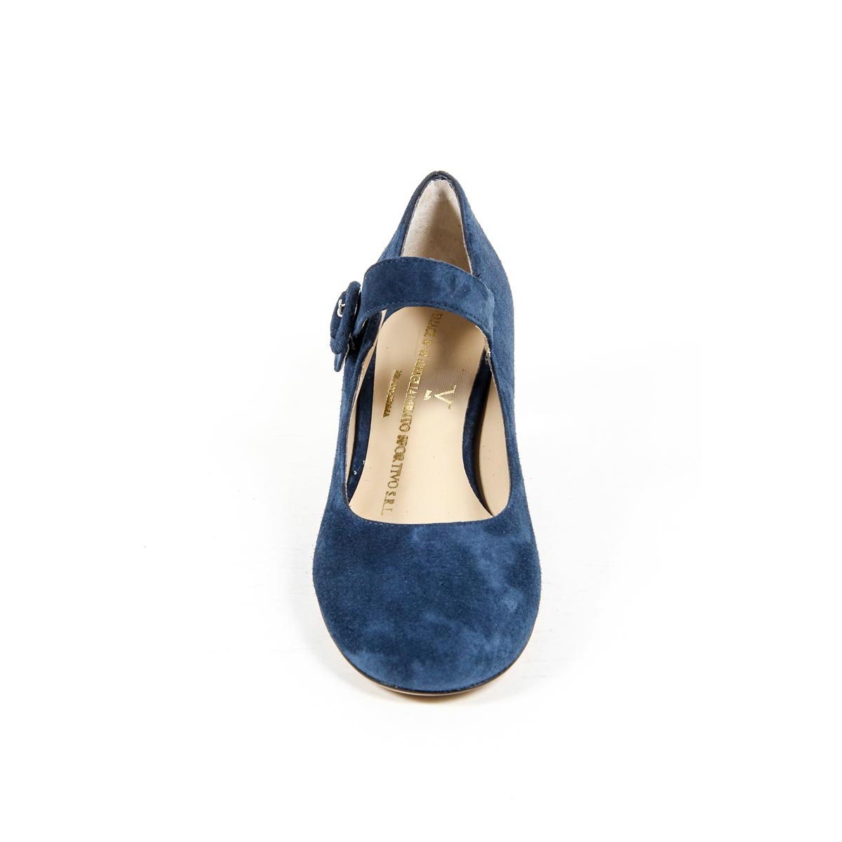 V 1969 Italia Womens Mary Jane Pump 312132 CAMOSCIO BLEU