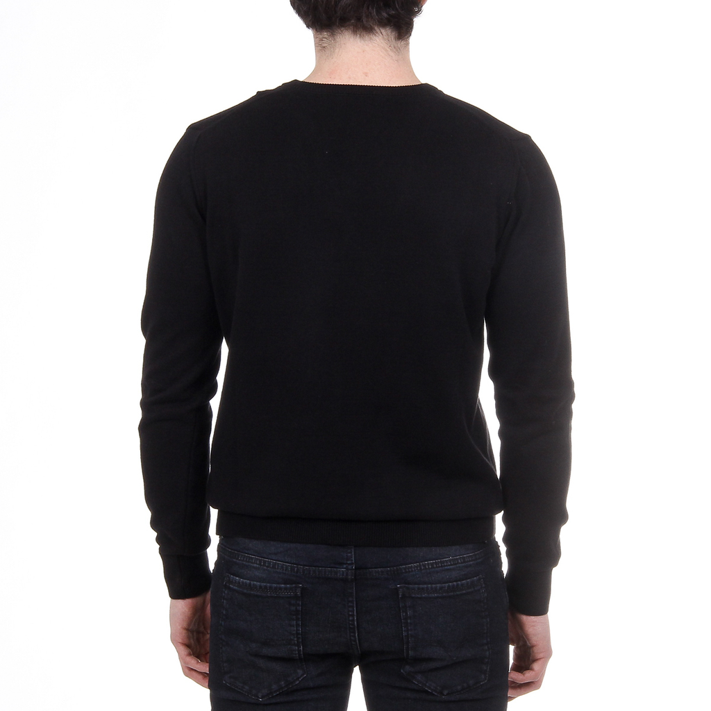 V 1969 Italia Maglione da uomo a maniche lunghe con scollo a V