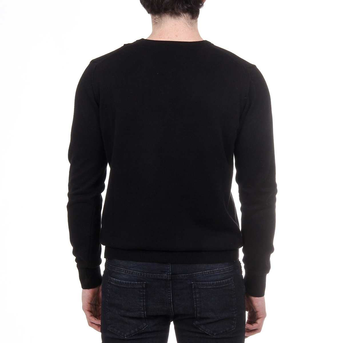 V 1969 Italia Maglione da uomo a maniche lunghe con scollo a V