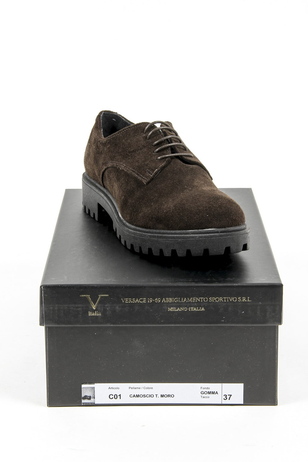 V 1969 Italia Womens Lace Up Shoe C01 CAMOSCIO MORO