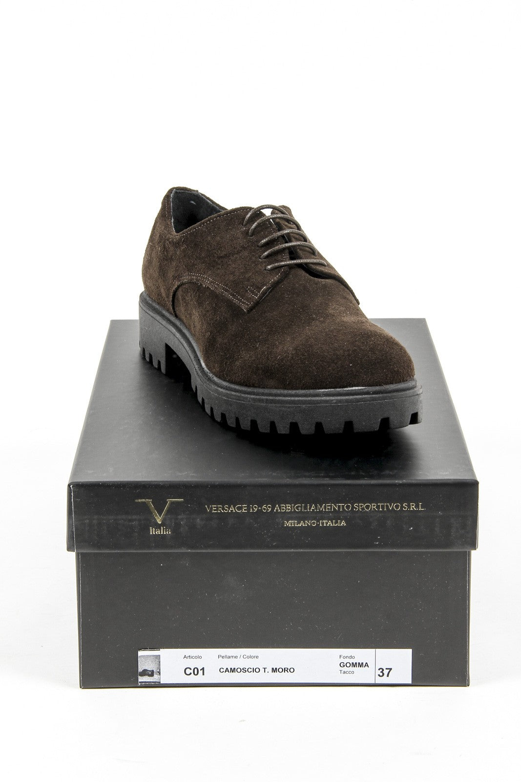 V 1969 Italia Womens Lace Up Shoe C01 CAMOSCIO MORO