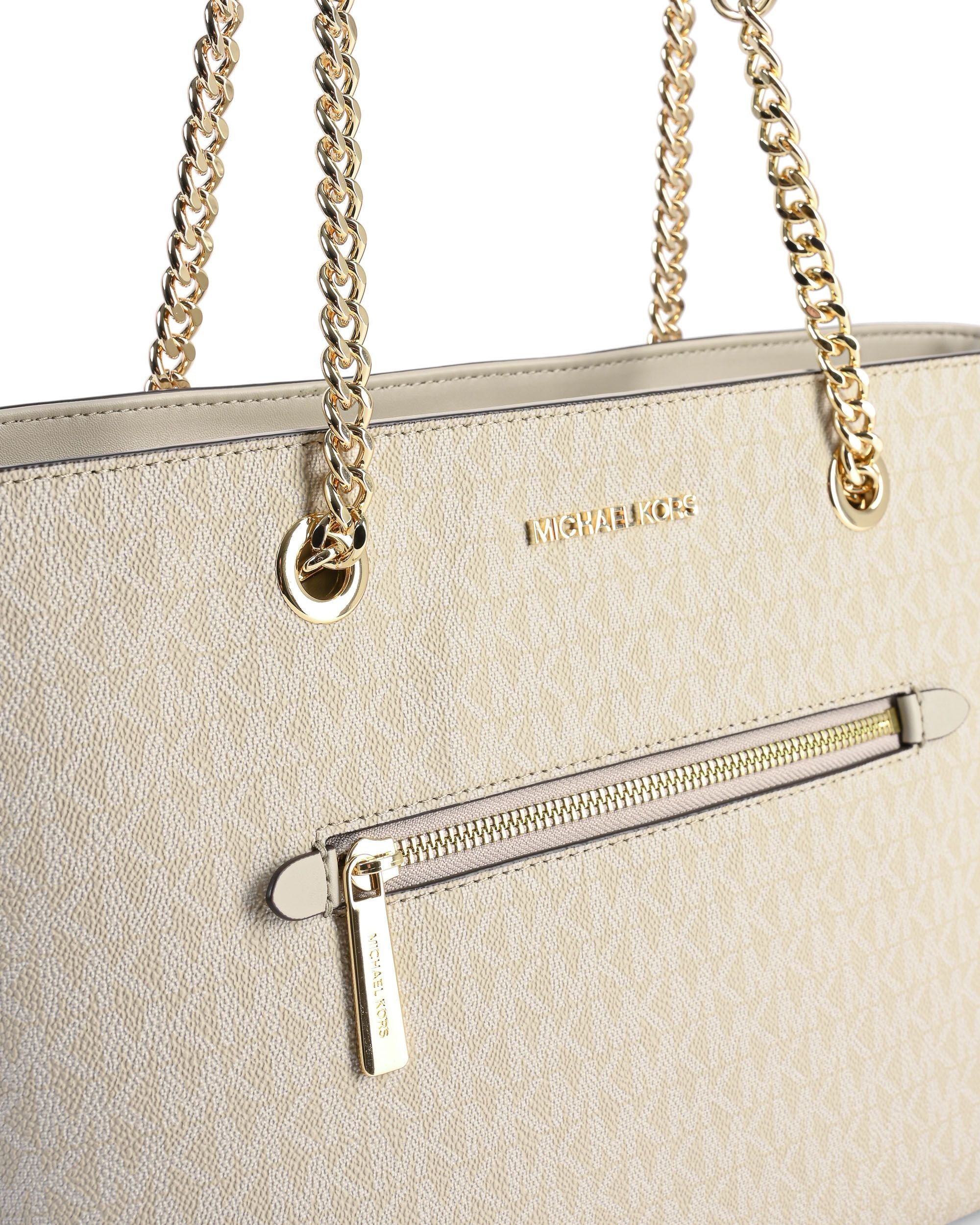 Borsa tote media con cerniera frontale e catena Michael Kors 35R3GTTT2V SABBIA CHIARA