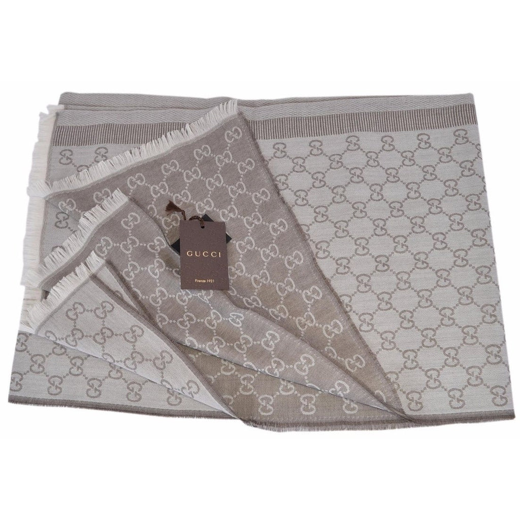 Sciarpa Gucci uomo 70x195 marrone chiaro