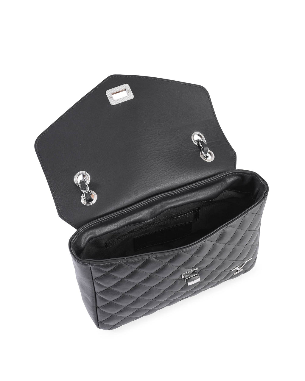 Borsa a mano da donna V Italia V024M-S SAUVAGE NERO
