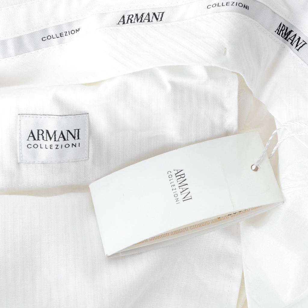 Pantaloni Armani Collezioni Uomo Bianchi