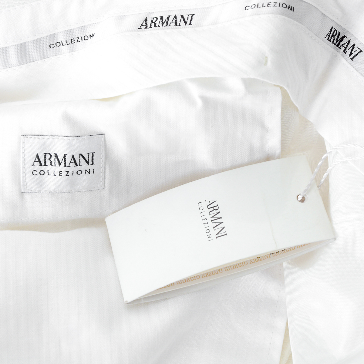 Pantaloni Armani Collezioni Uomo Bianchi