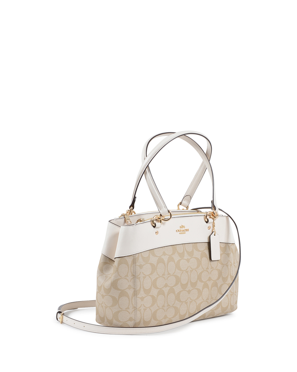 Borsa a mano da donna Coach Beige Bianco F25396 CHALK