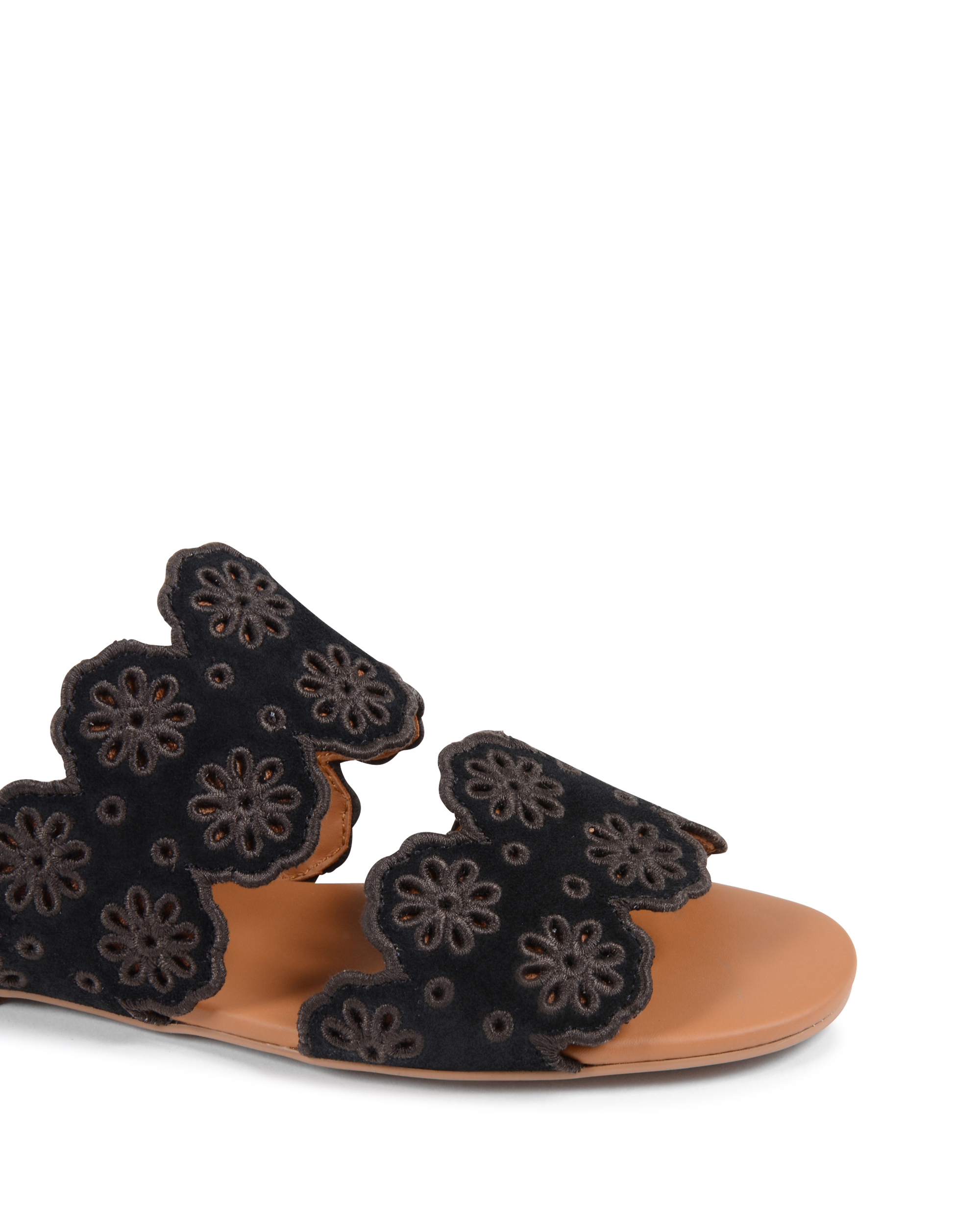 ChloÃ¨ Sandalo piatto da donna nero SB30182 NERO
