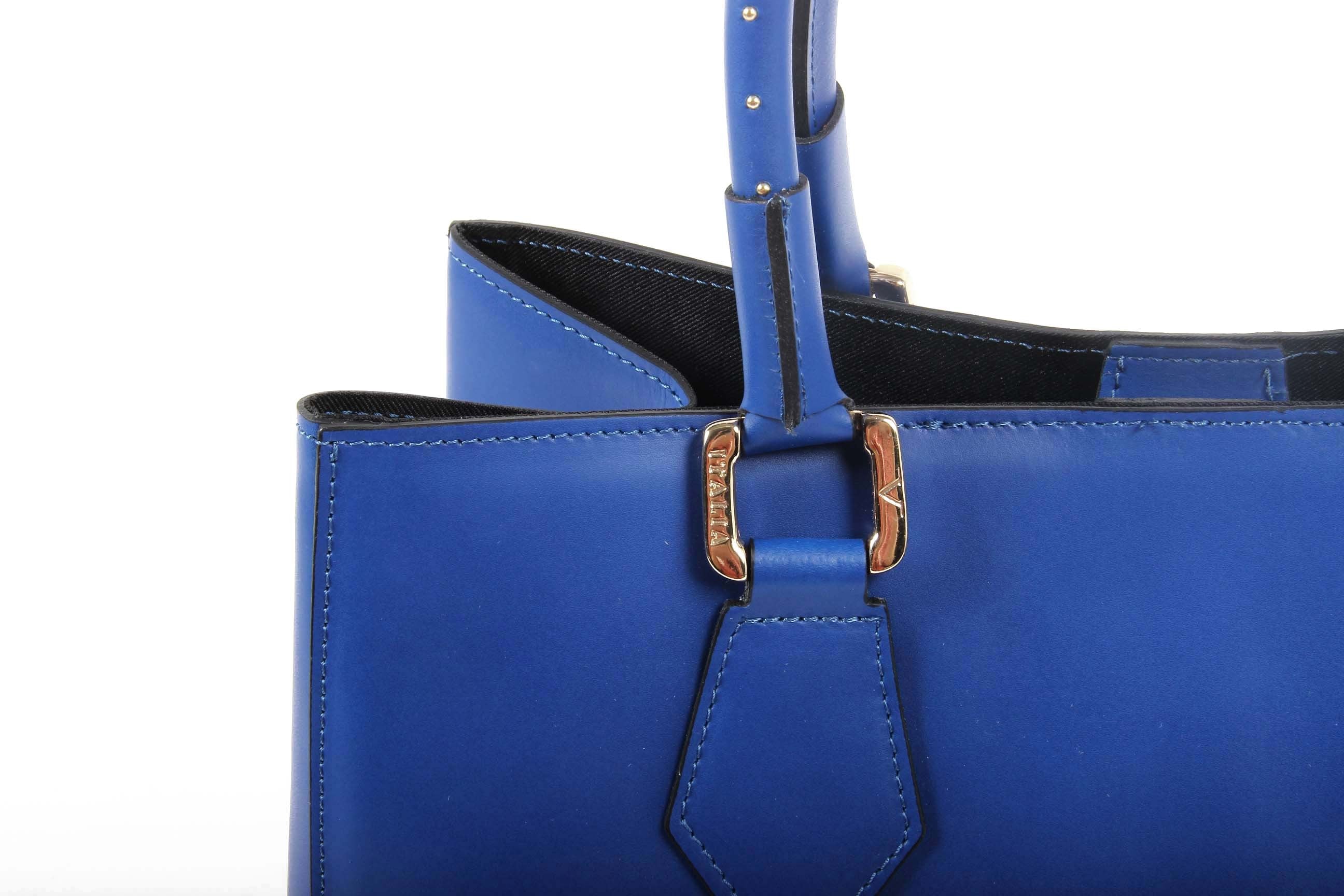 V 1969 Italia Borsa da donna G550-52 RUGA COBALTO