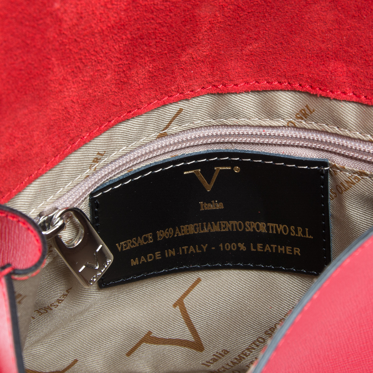 V 1969 Italia Borsa da donna rossa MORA
