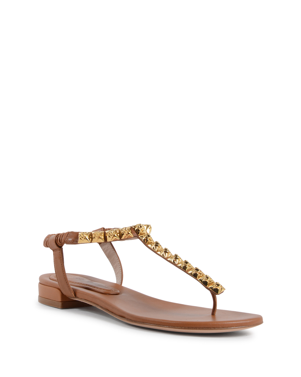 Sandalo piatto da donna Stuart Weitzman Tan ESME