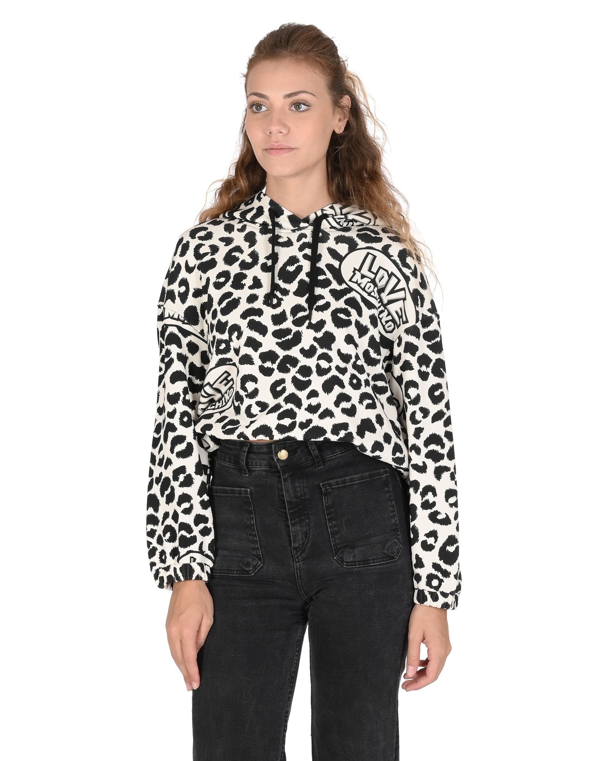 Felpa da donna Love Moschino W 6 477 00 M 4408 0010 LEOLOVE F.PANNA